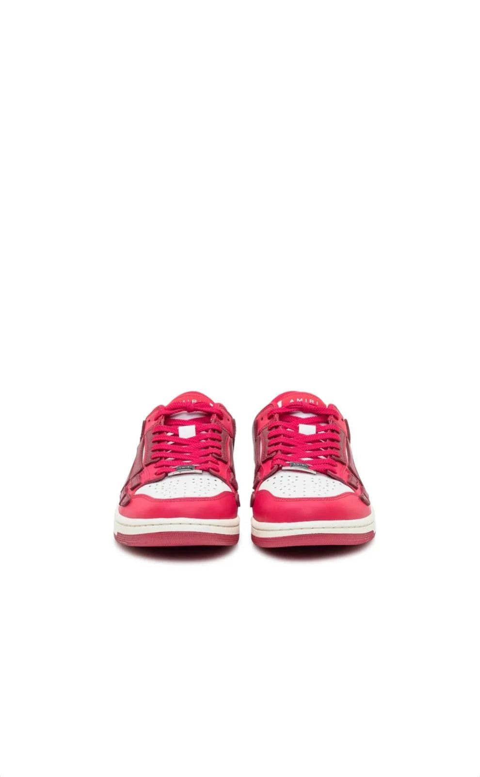 Amiri Skeleton Low White Red