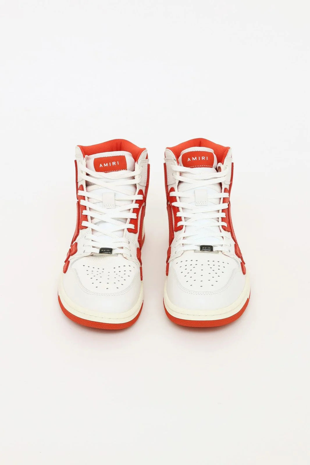Amiri Skel Top High White & Red